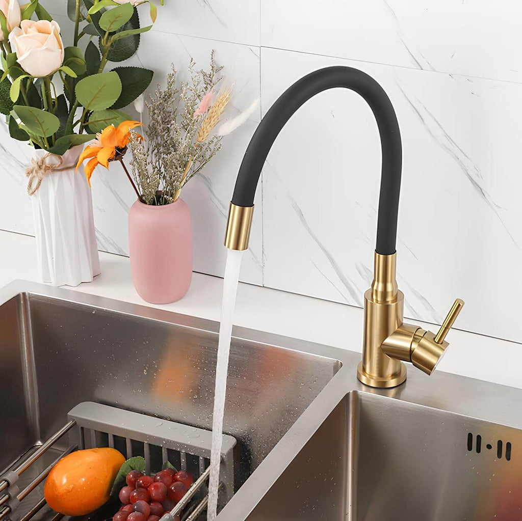 Robinet douchette flexible avec col coloré  Le Mitigeur