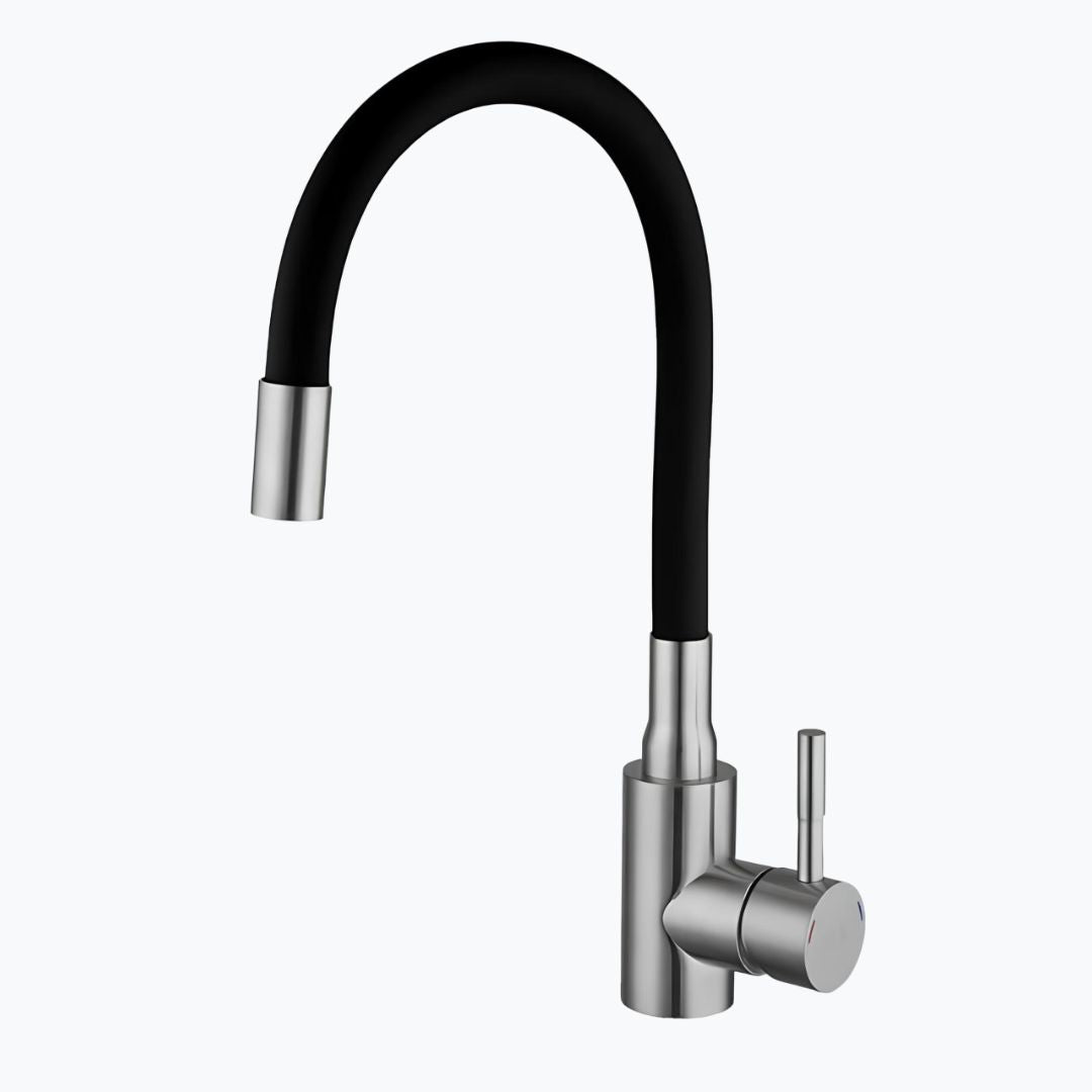 Robinet douchette flexible avec col coloré  Le Mitigeur