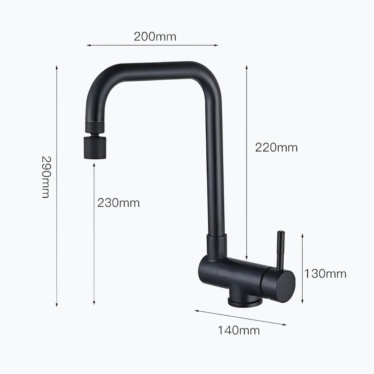 Robinet douchette pour évier inox pliable à double rotation  Le Mitigeur