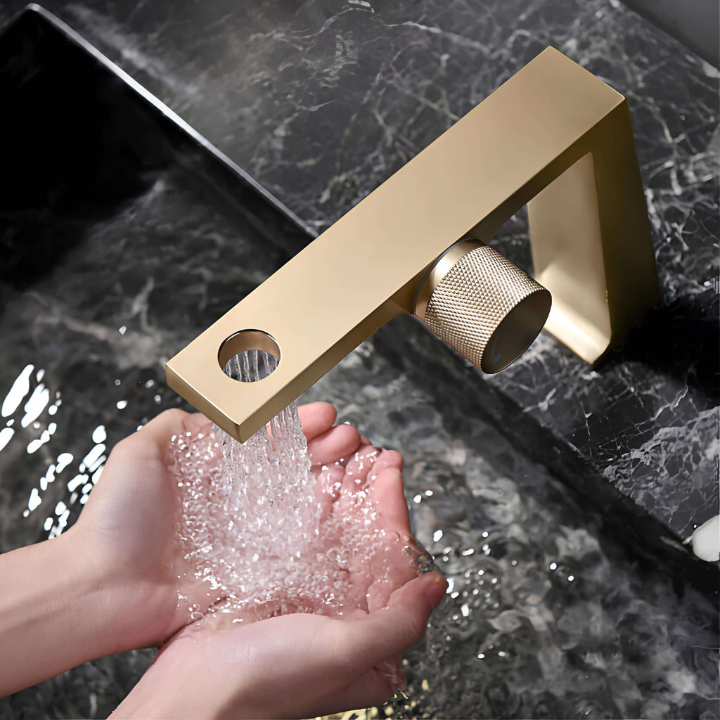 Robinet en laiton brossé – mitigeur design innovant  Le Mitigeur