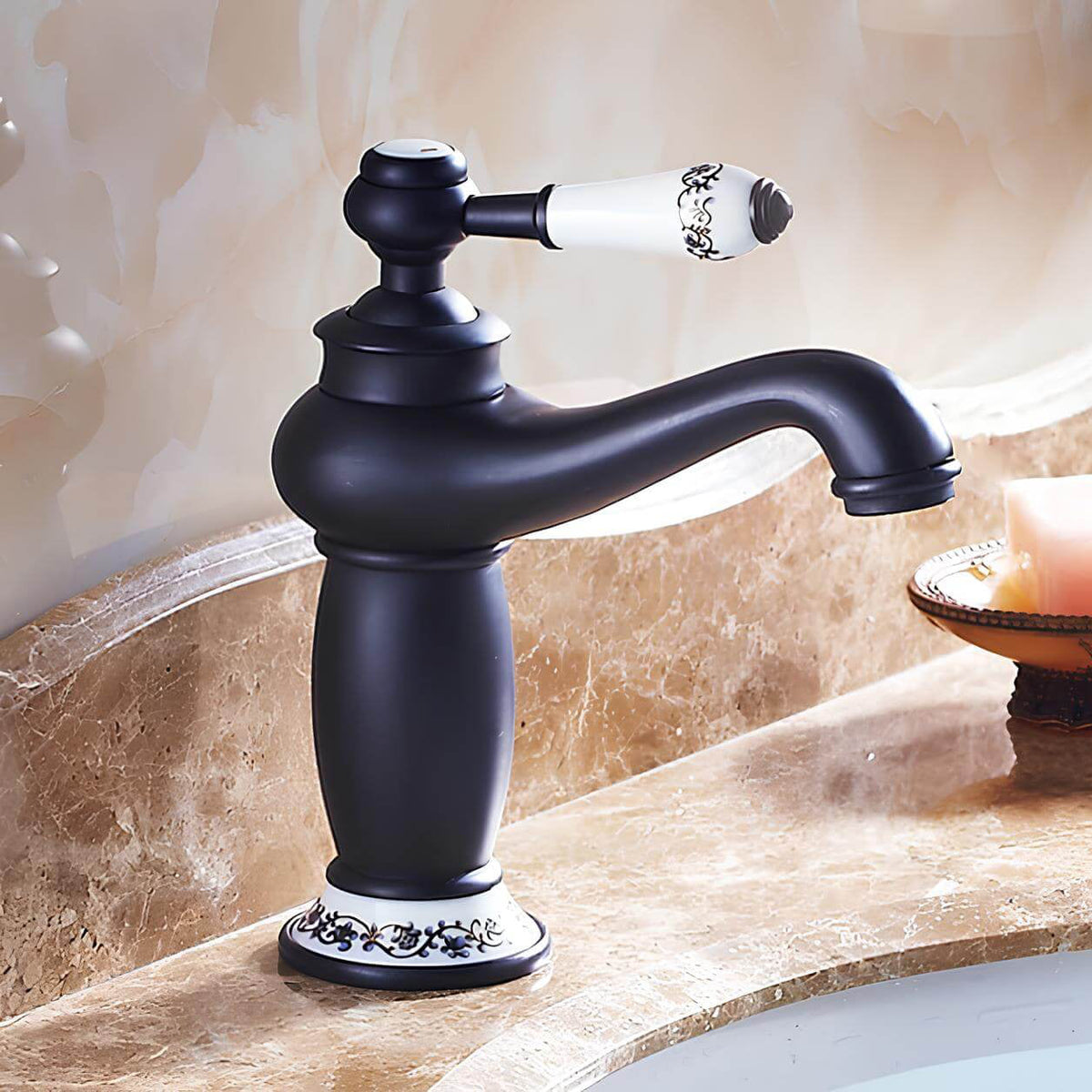 Robinet lavabo en laiton finition antique  Le Mitigeur