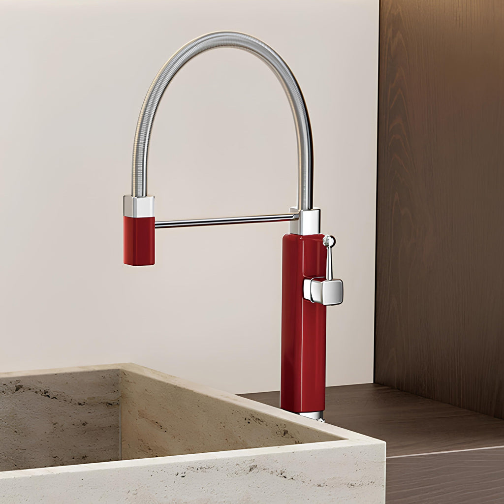 Robinet évier avec douchette extractible – style rétro revisité  Le Mitigeur