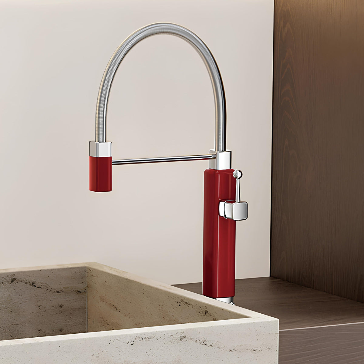 Robinet évier avec douchette extractible – style rétro revisité  Le Mitigeur
