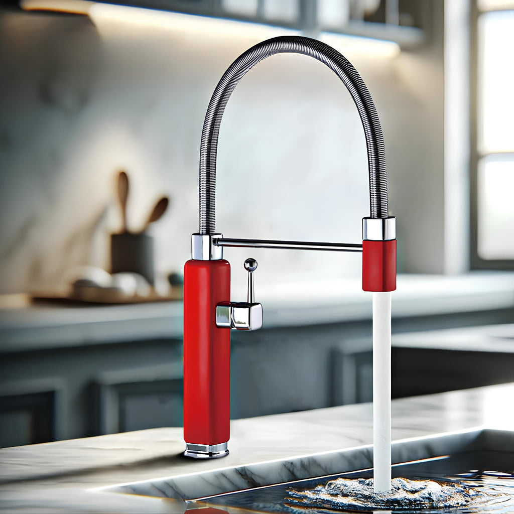 Robinet évier avec douchette extractible – style rétro revisité  Le Mitigeur