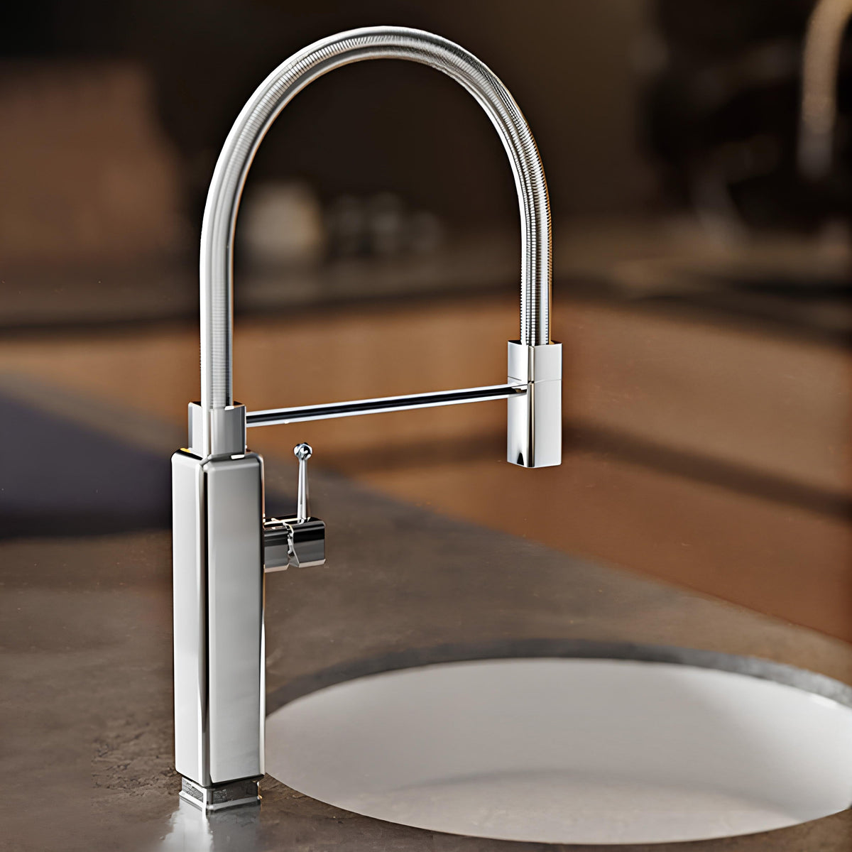 Robinet évier avec douchette extractible – style rétro revisité  Le Mitigeur