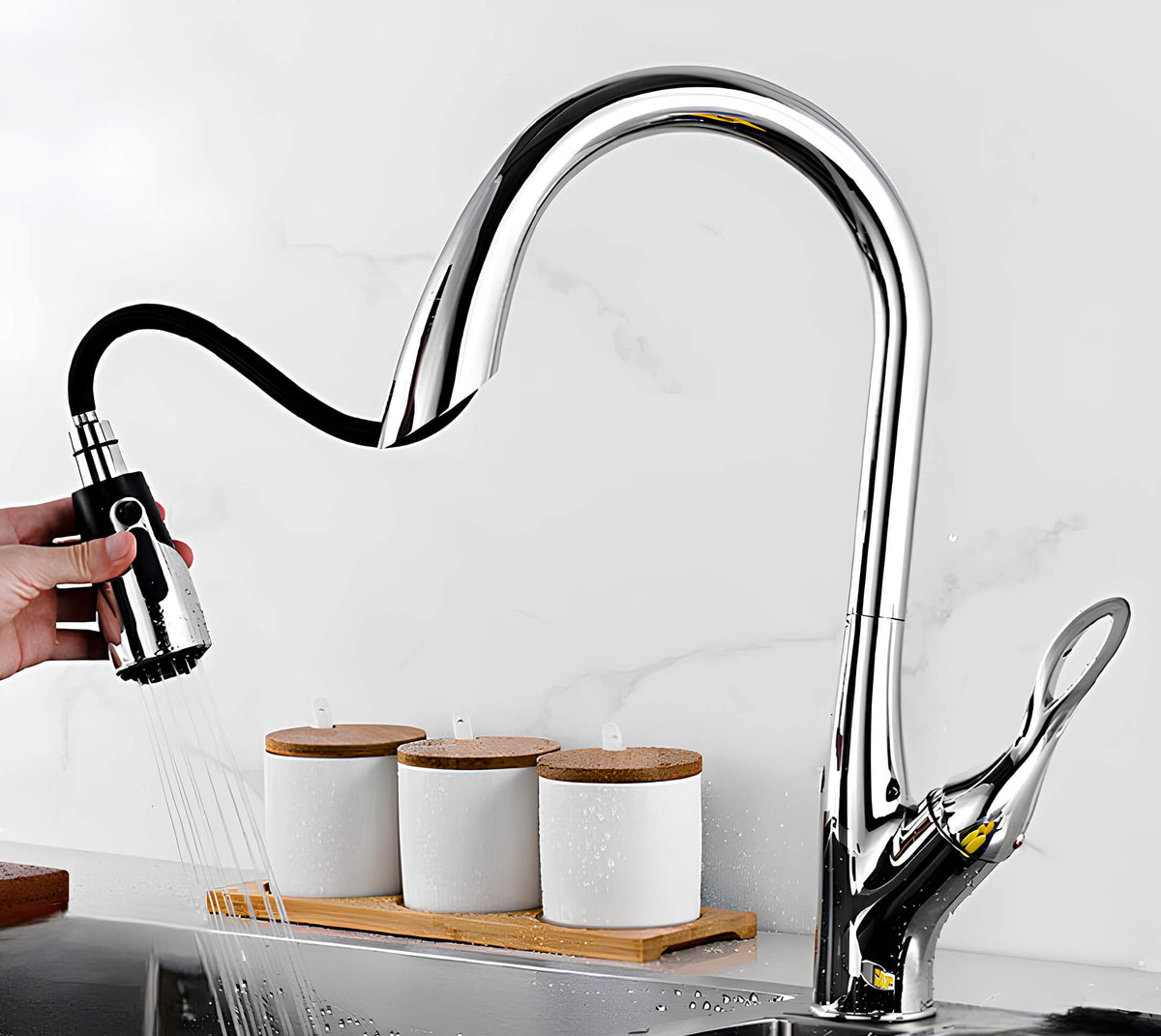 Robinet douchette évier - design luxueux  Le Mitigeur