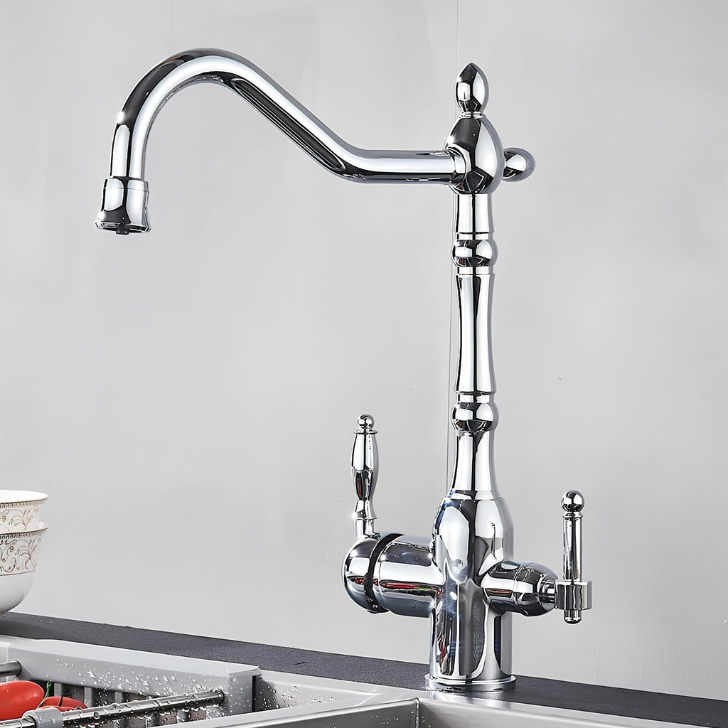 Robinet de lavabo en laiton – vintage