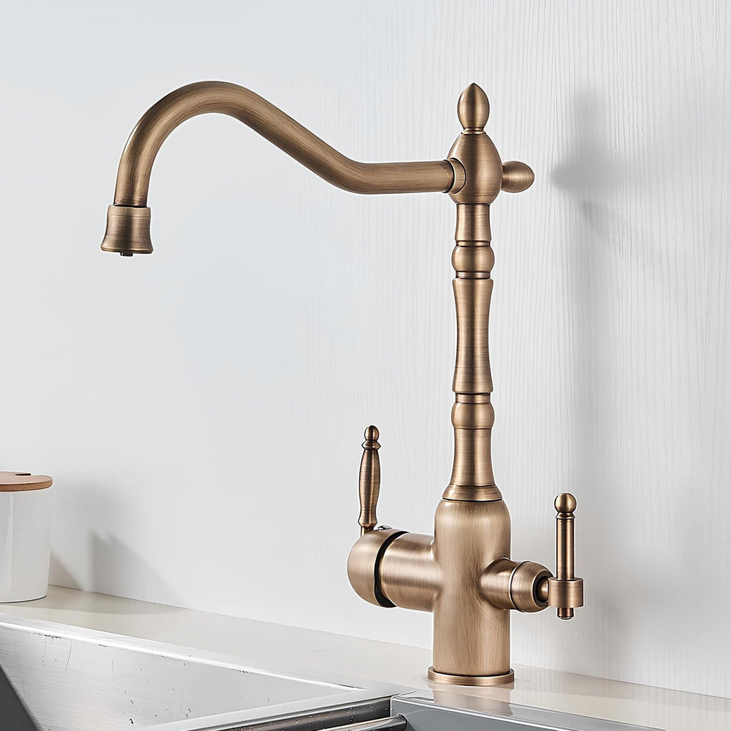 Robinet de lavabo en laiton – vintage