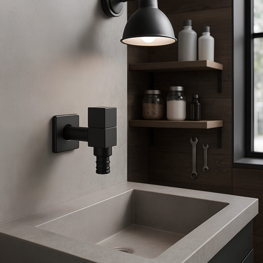 Robinet extérieur mural, au design moderne