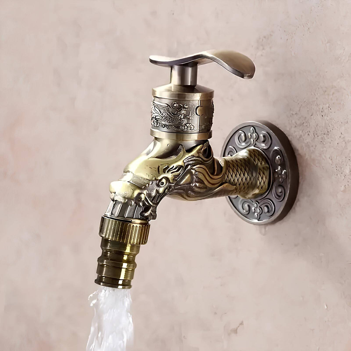 Robinet Extérieur mural – Style gravé  Le Mitigeur