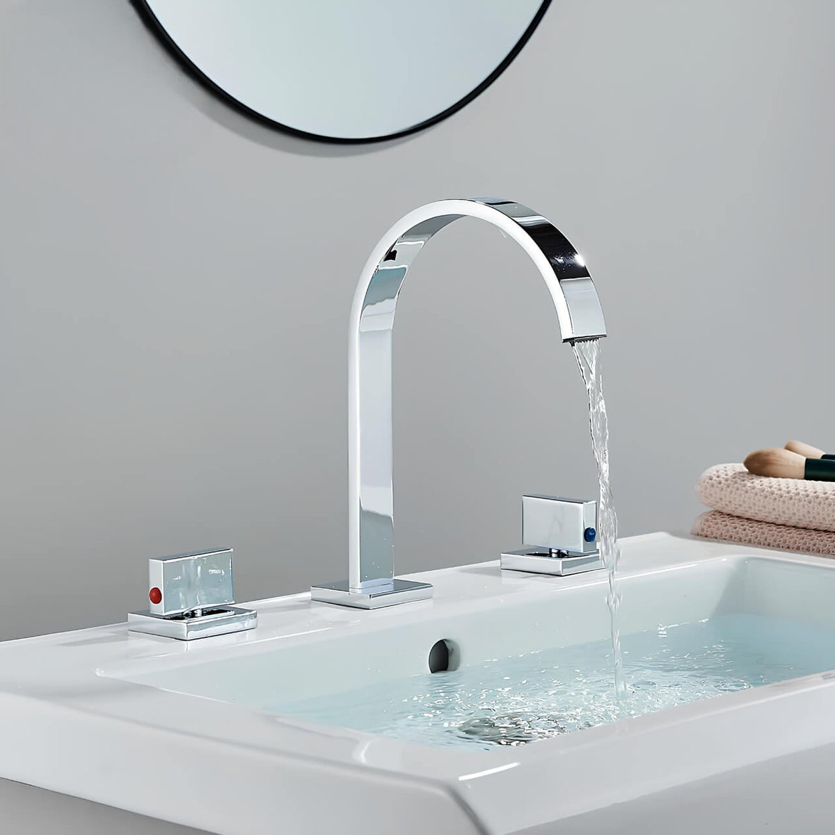 Robinet lavabo 3 trous - Doubles poignées  Le Mitigeur