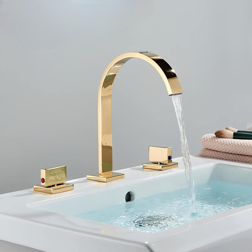 Robinet lavabo 3 trous - Doubles poignées  Le Mitigeur