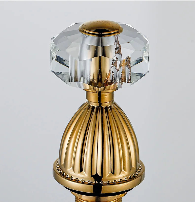 Robinet lavabo à 3 trous– Poignées cristal  Le Mitigeur