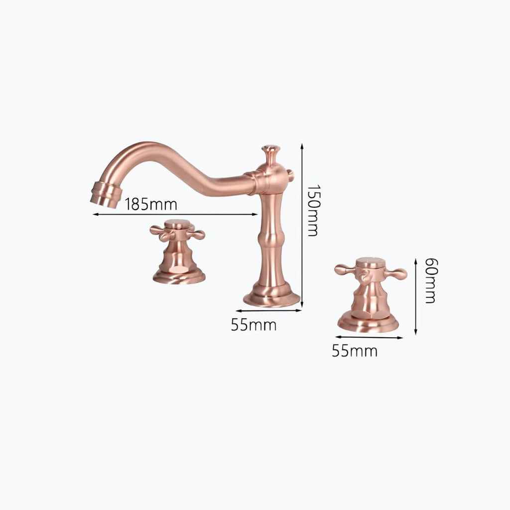 Robinet lavabo 3 trous - Style classique  Le Mitigeur