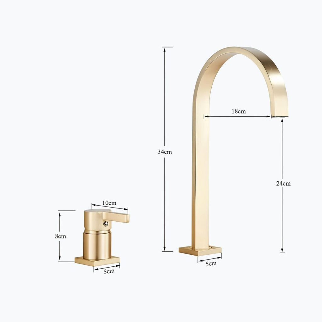 Robinet lavabo à large bec  Le Mitigeur