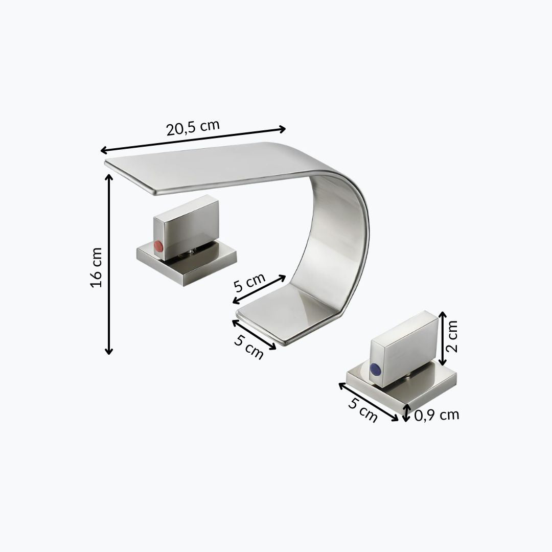 Robinet lavabo - bec effet cascade  Le Mitigeur
