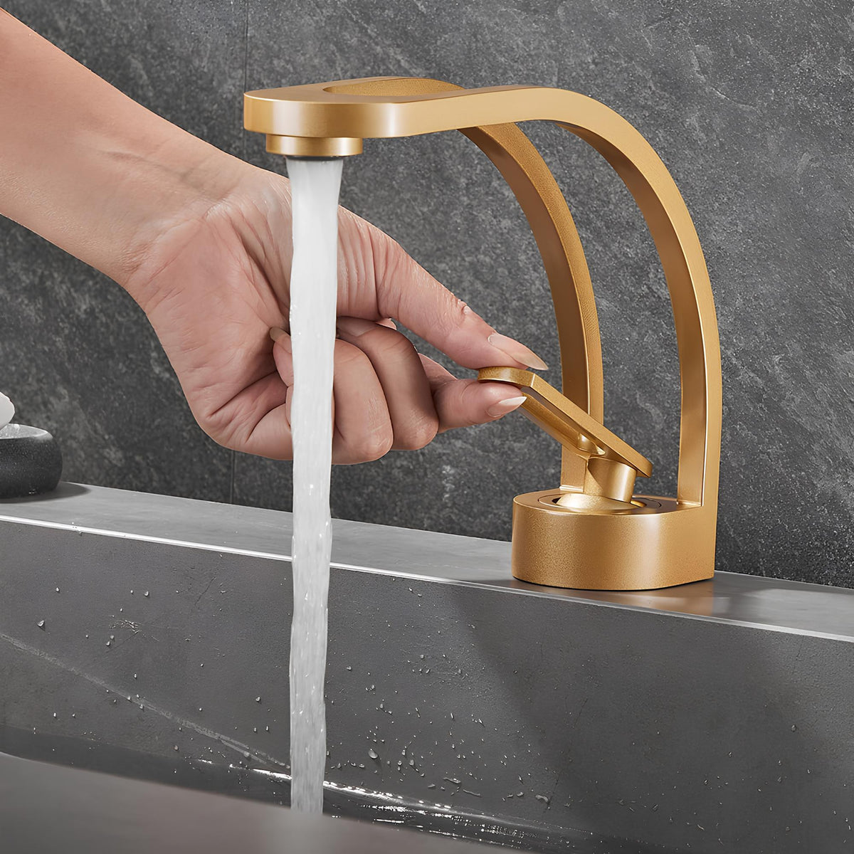 Robinet lavabo – Design arrondi  Le Mitigeur