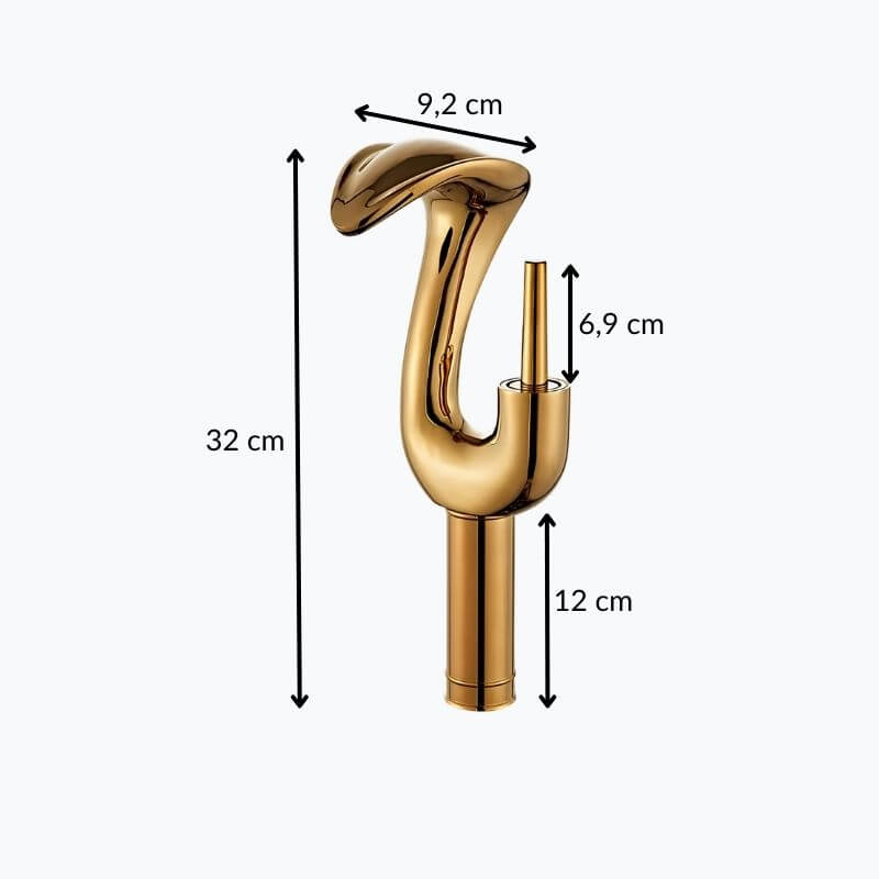 Robinet lavabo cascade grand format – mitigeur design en laiton  Le Mitigeur