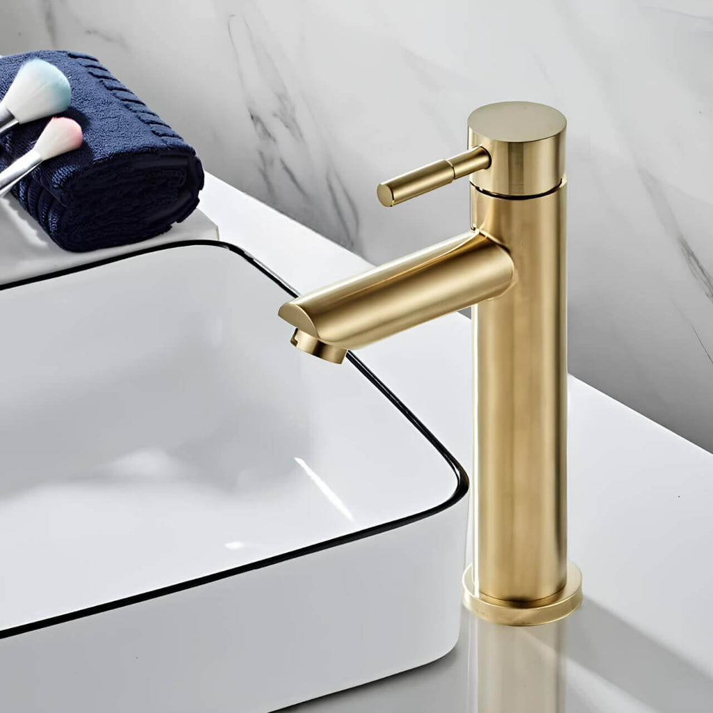 Robinet vasque doré contemporain  Le Mitigeur