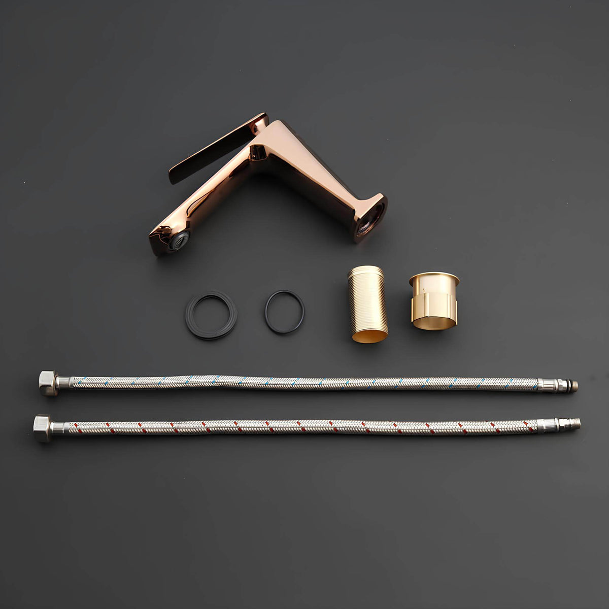 Robinet lavabo en laiton rose doré – mitigeur design  Le Mitigeur