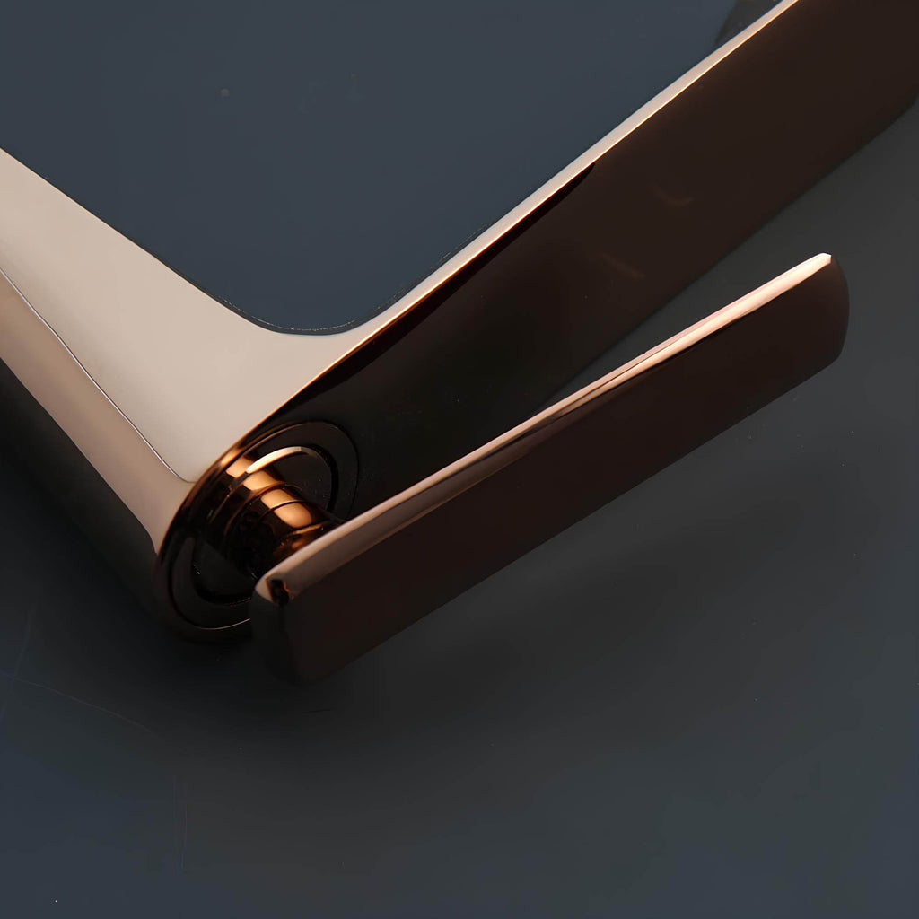 Robinet lavabo en laiton rose doré – mitigeur design  Le Mitigeur