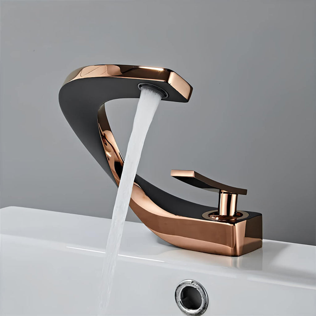 Robinet lavabo finition or rose  Le Mitigeur