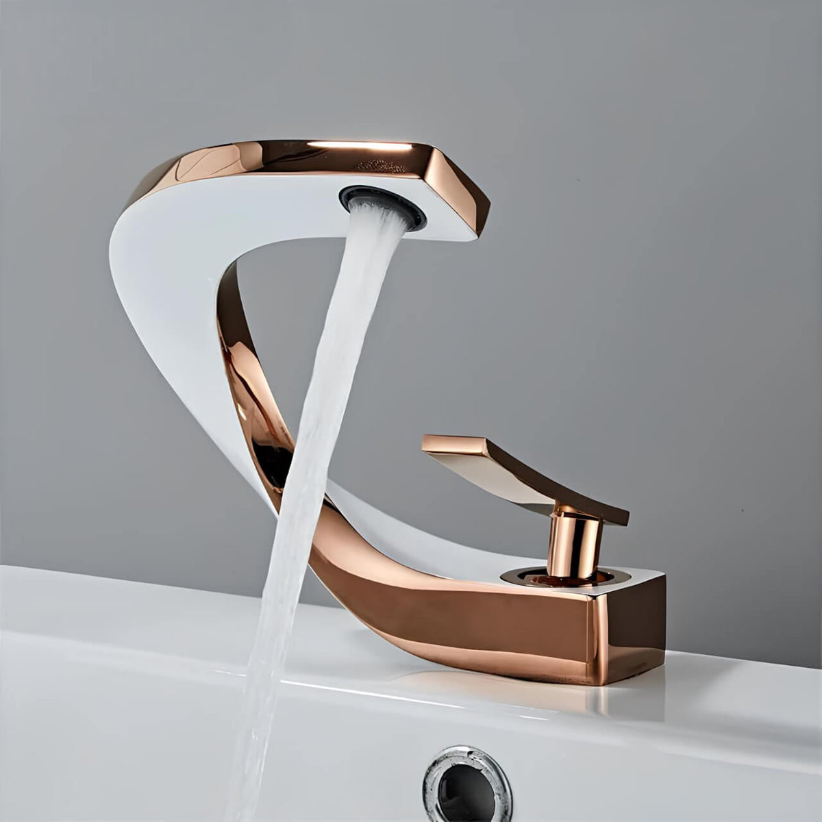 Robinet lavabo finition or rose  Le Mitigeur