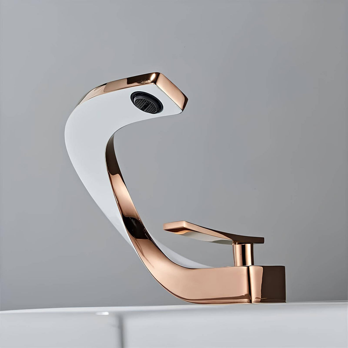 Robinet lavabo finition or rose  Le Mitigeur