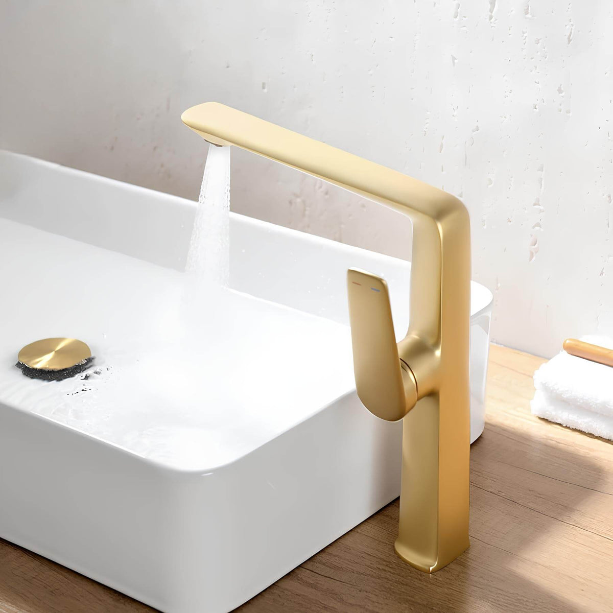 Robinet lavabo haut – mitigeur design à bec allongé  Le Mitigeur