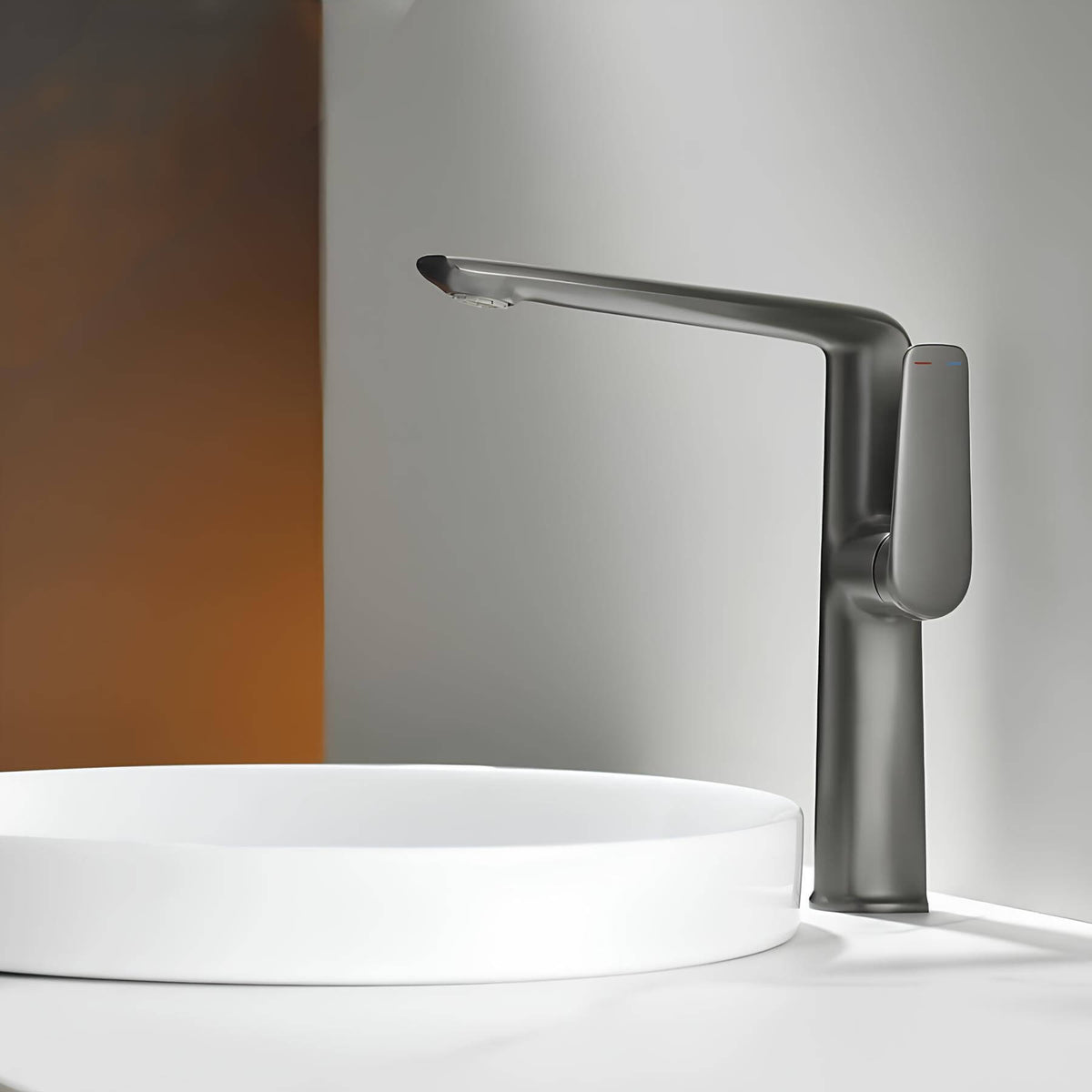Robinet lavabo haut – mitigeur design à bec allongé  Le Mitigeur