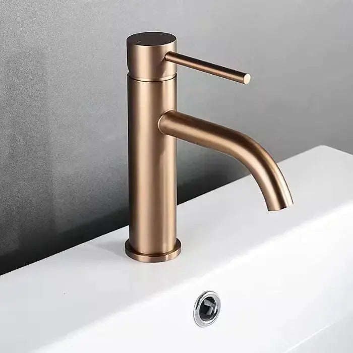 Robinet lavabo en inox brossé Ma boutique