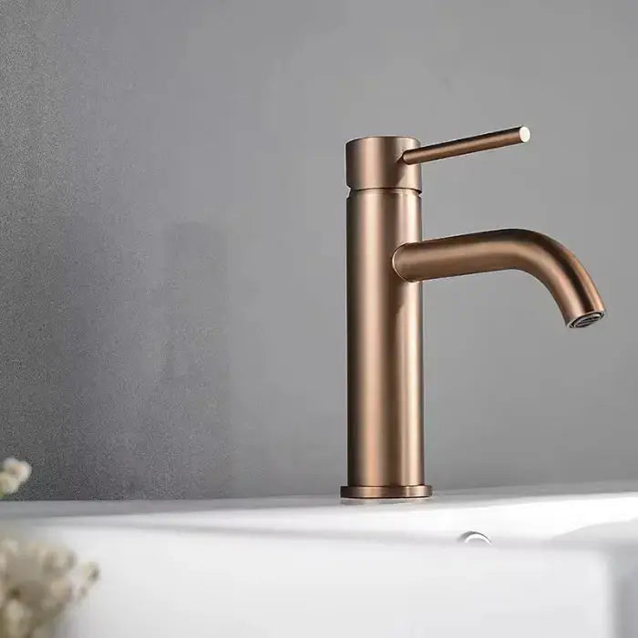 Robinet lavabo en inox brossé Ma boutique
