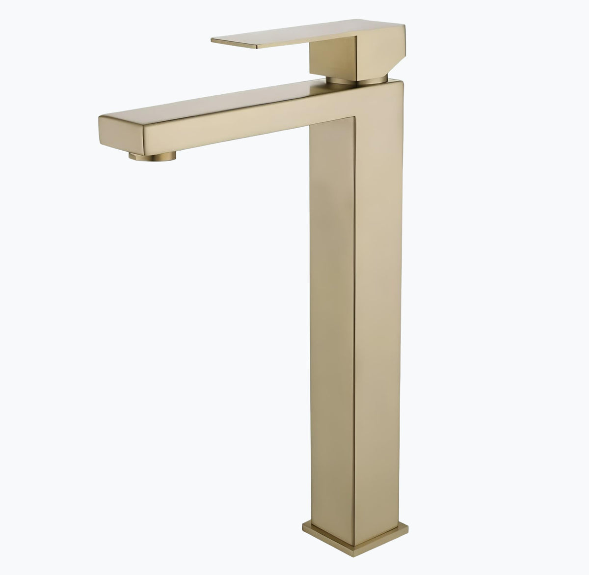 Robinet lavabo mitigeur en inox finition or brossé  Le Mitigeur