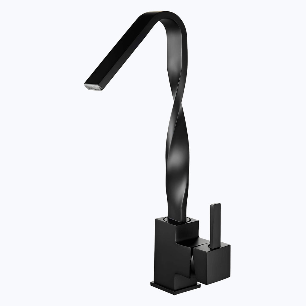 Robinet lavabo mitigeur en laiton – bec rotatif 360°, design contemporain  Le Mitigeur