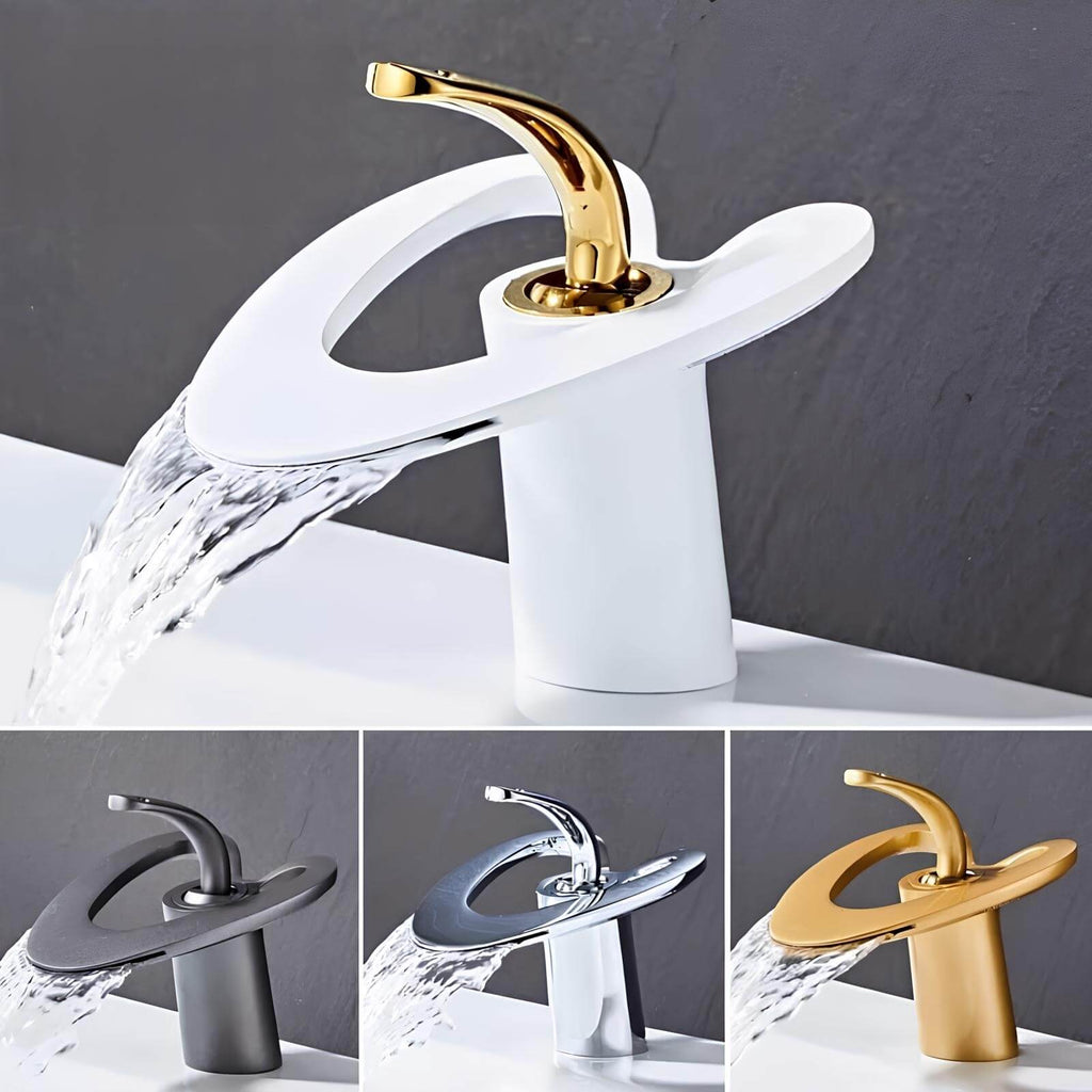 Robinet lavabo mitigeur en laiton – style contemporain silencieux  Le Mitigeur