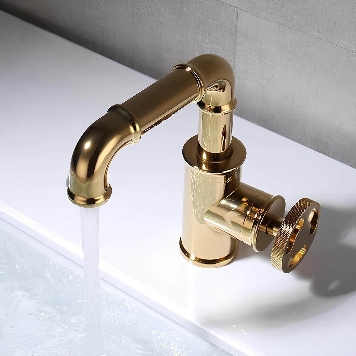 Robinet lavabo mitigeur en laiton - Style industriel  Le Mitigeur