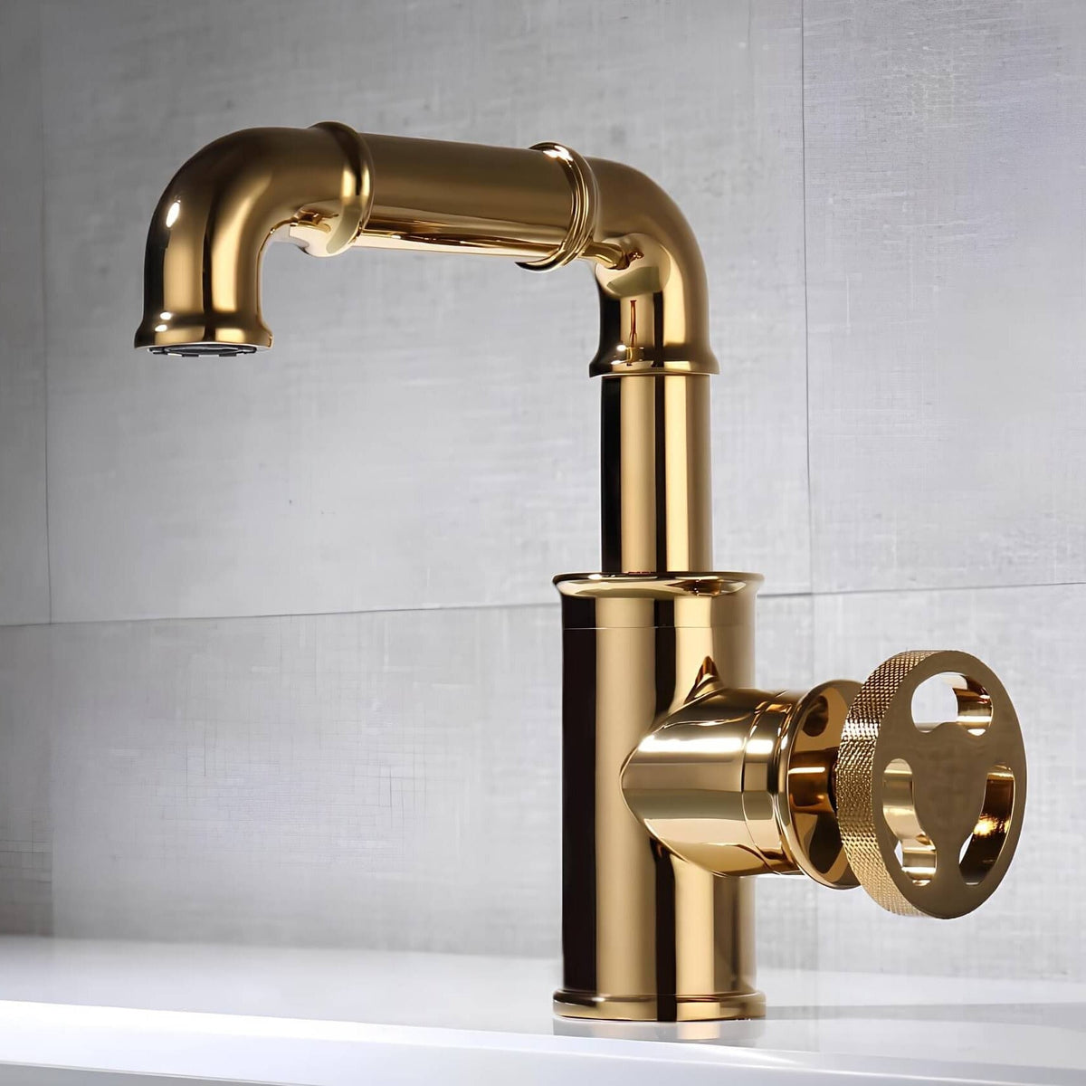 Robinet lavabo mitigeur en laiton - Style industriel  Le Mitigeur