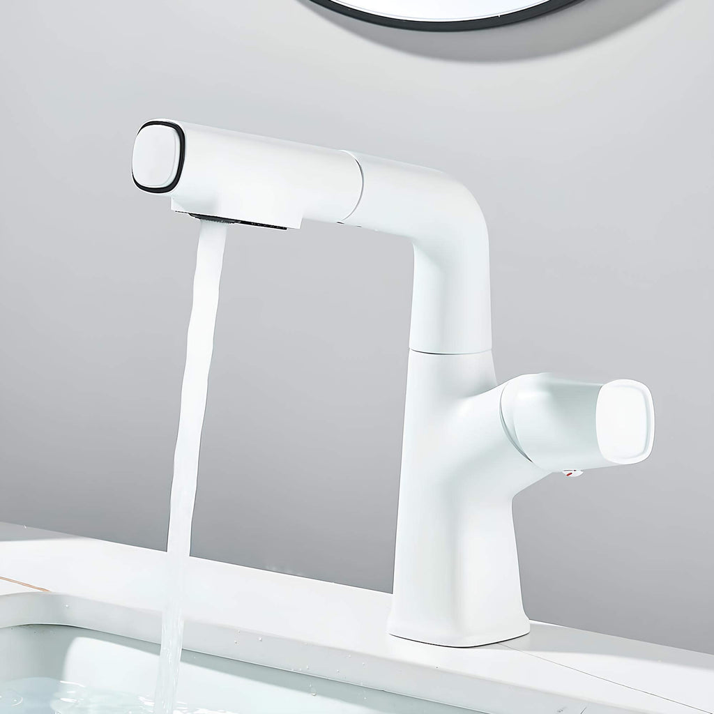 Robinet lavabo orientable avec douchette  Le Mitigeur