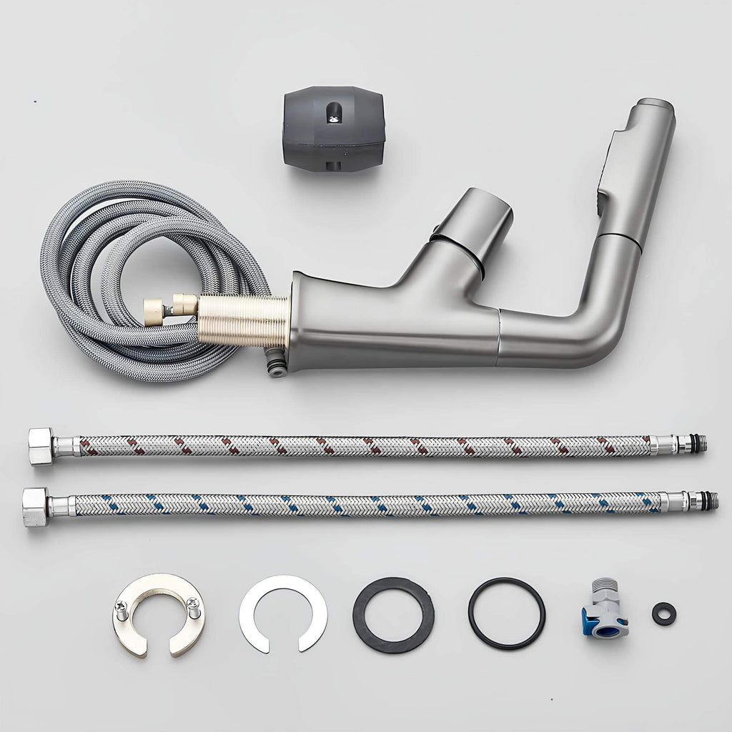 Robinet lavabo orientable avec douchette  Le Mitigeur