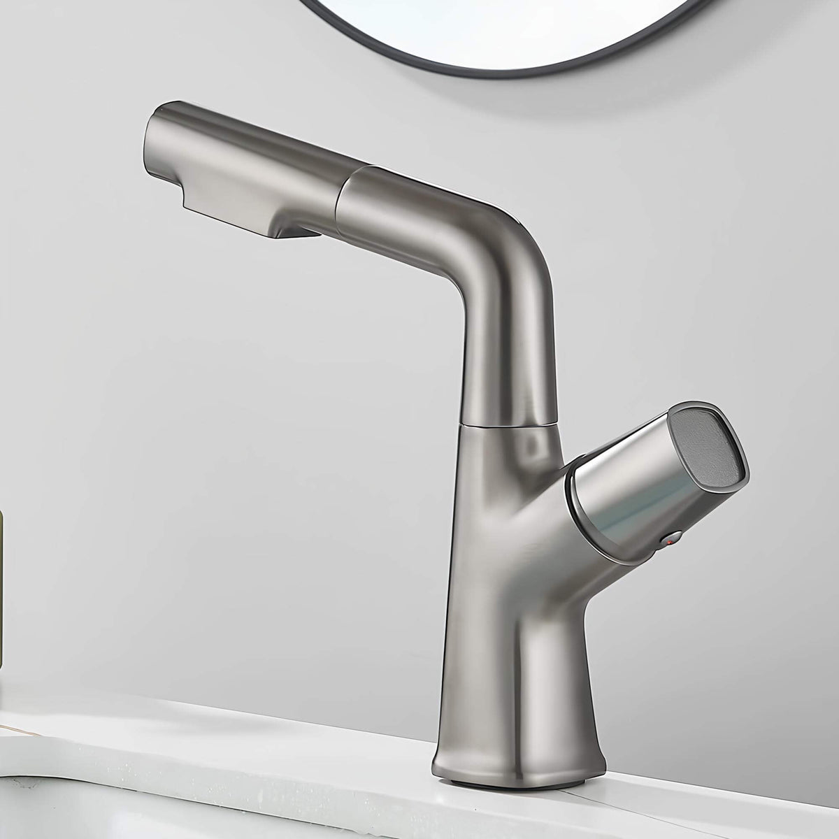 Robinet lavabo orientable avec douchette  Le Mitigeur