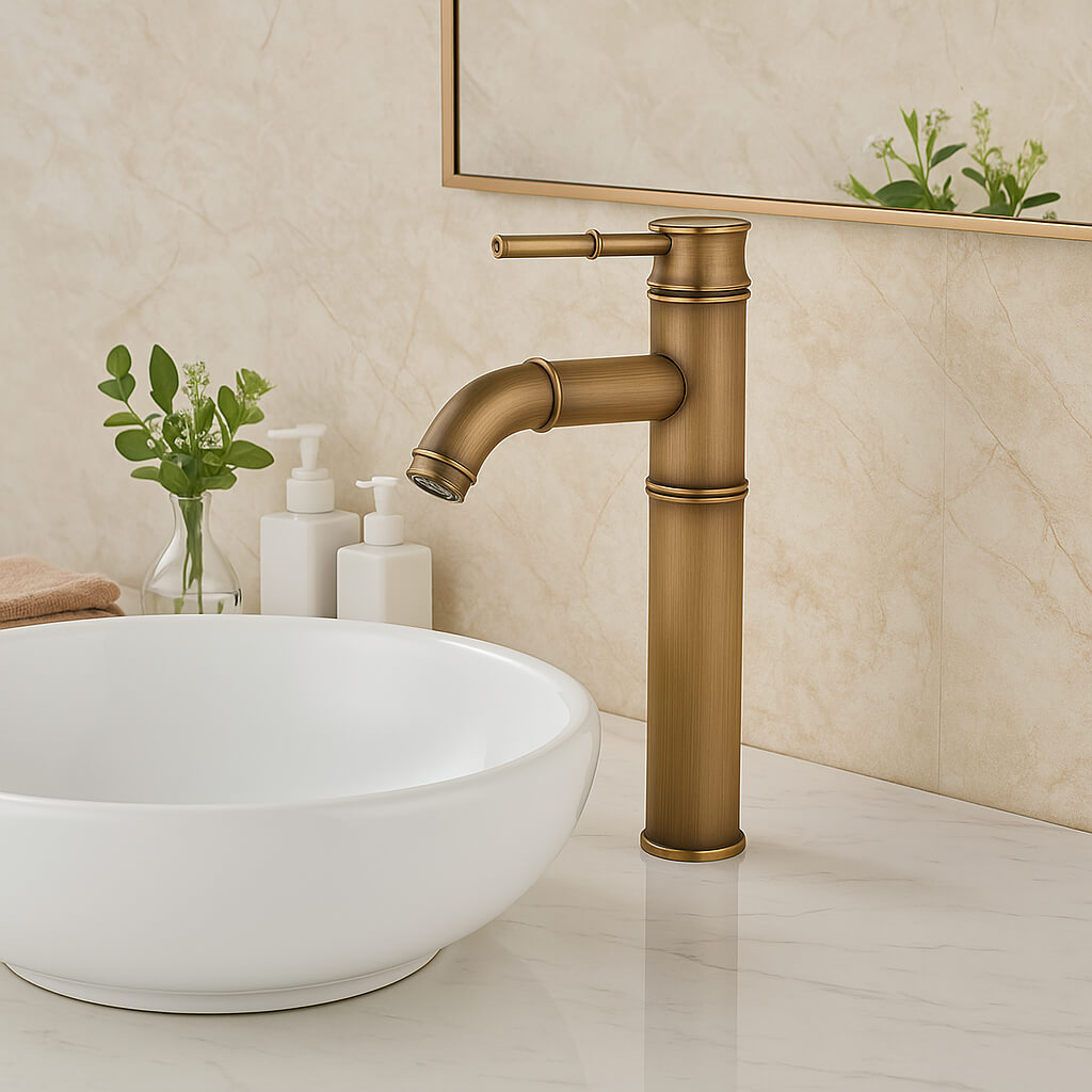 Robinet vasque style bambou  Le Mitigeur