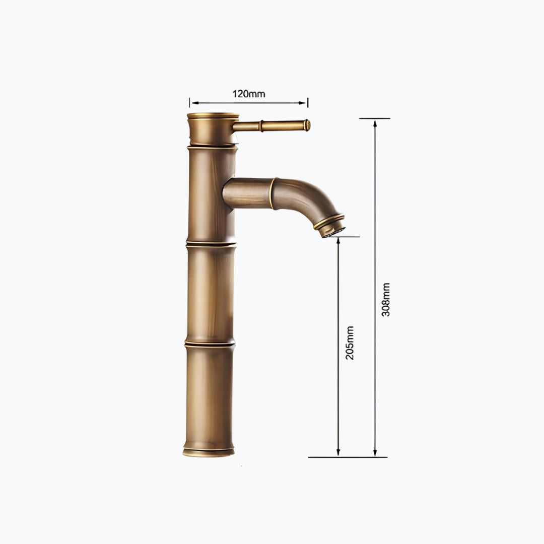 Robinet vasque style bambou  Le Mitigeur