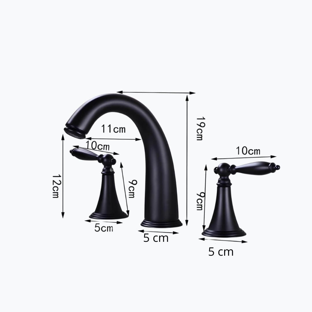 Robinet lavabo vintage double poignée  Le Mitigeur