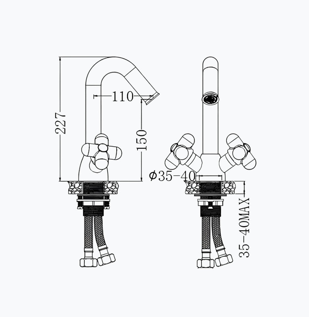 Robinet mélangeur lavabo – design contemporain élégant  Le Mitigeur