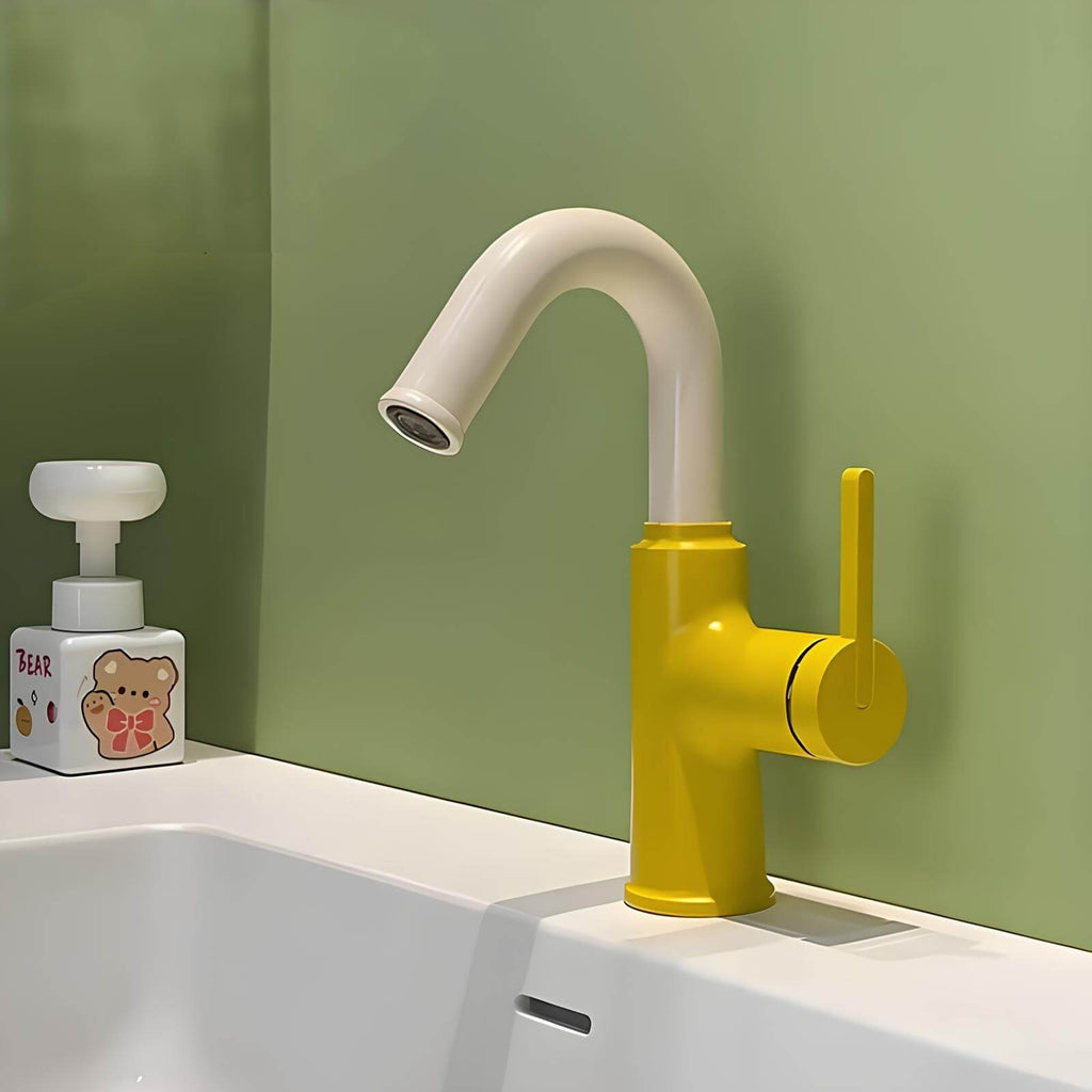 Robinet mitigeur en laiton – bec pivotant 360°, design contemporain  Le Mitigeur