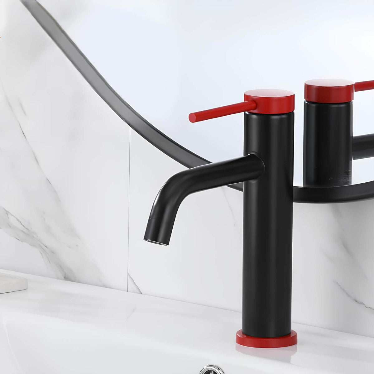 Robinet mitigeur inox – design brossé, bec arrondi  Le Mitigeur