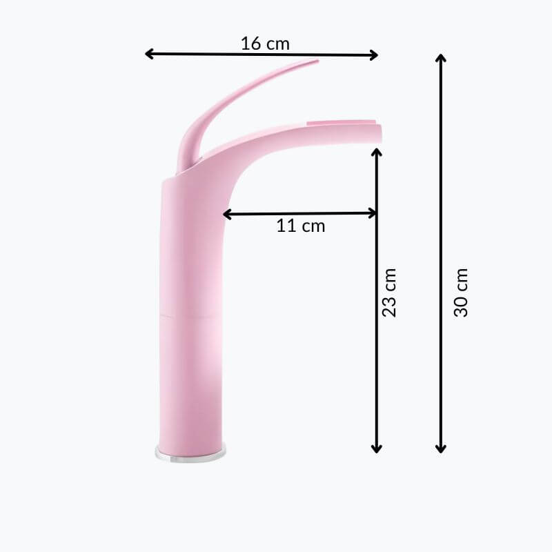 Robinet mitigeur rose en laiton – mitigeur cascade pour lavabo  Le Mitigeur