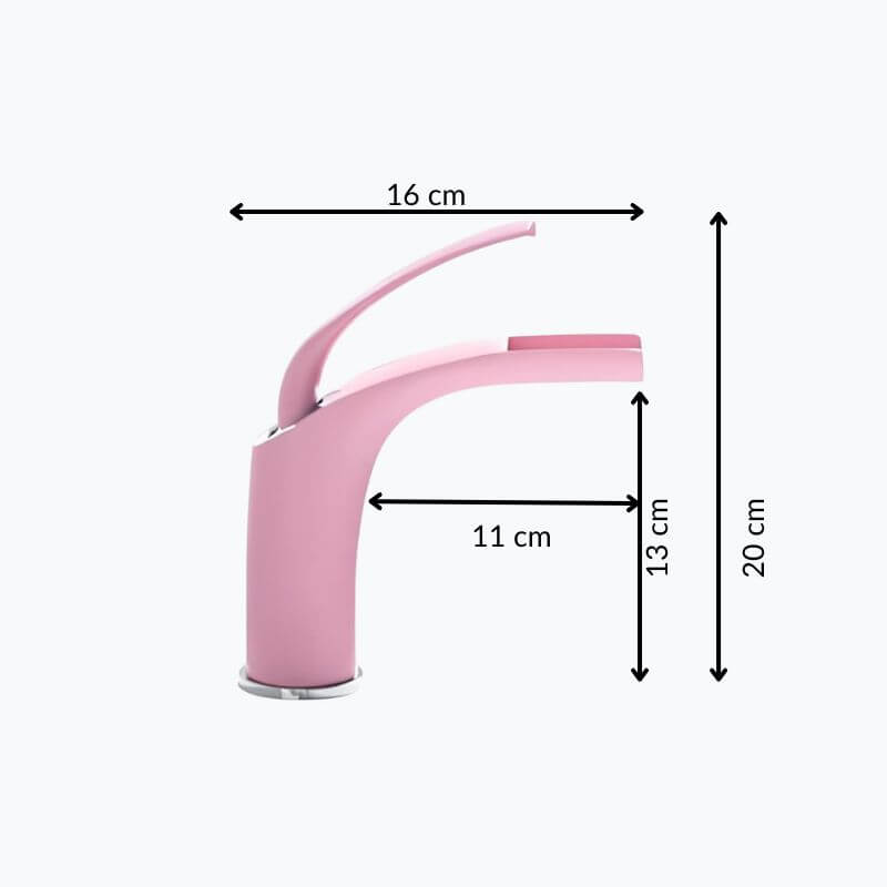 Robinet mitigeur rose en laiton – mitigeur cascade pour lavabo  Le Mitigeur