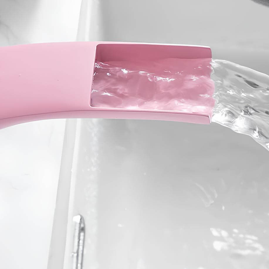 Robinet mitigeur rose en laiton – mitigeur cascade pour lavabo  Le Mitigeur