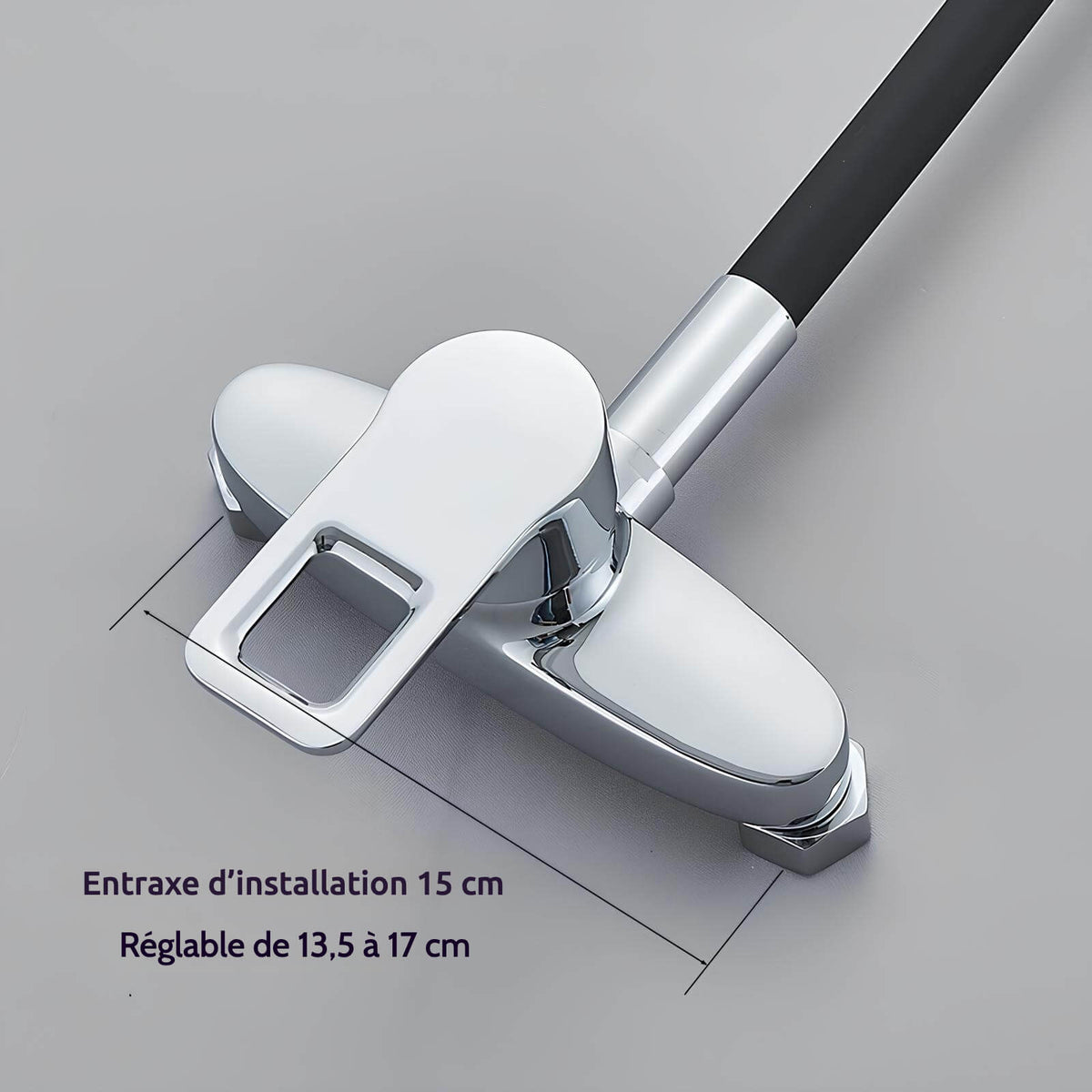 Robinet mural cuisine – mitigeur pliable avec bec orientable 360°  Le Mitigeur